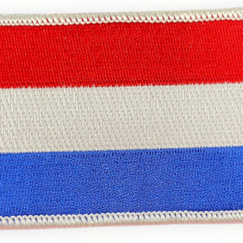 Geborduurde vlag Nederland (embleem 8x6 cm)