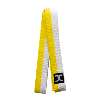 JC Taekwondo banden half Wit half Geel